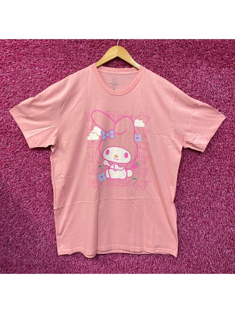 Sanrio My Melody Kawaii Strawberry Fields Forever Sanrio Tee Size XL